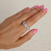 Emerald-Cut Diamond Eternity Band