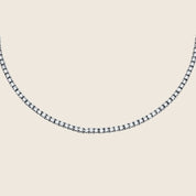 Estelle 4.8 Carat Round Diamond Tennis Necklace