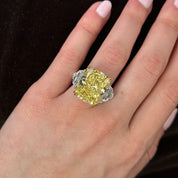 Fancy Intense Yellow Diamond Engagement Ring