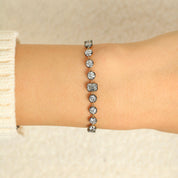 Georgian Style Diamond Tennis Bracelet