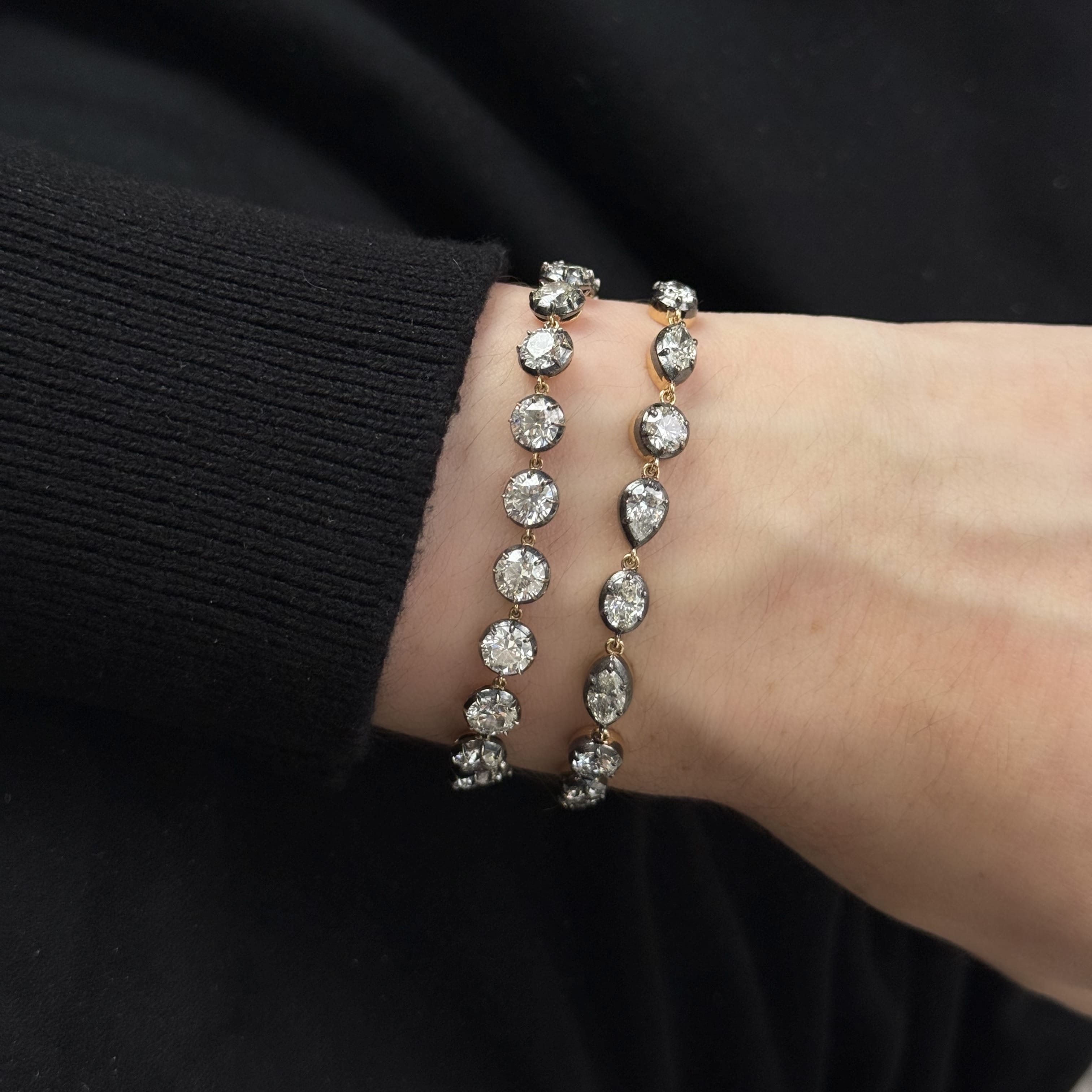 Georgian Style Multi-Shaped Diamond Bracelet