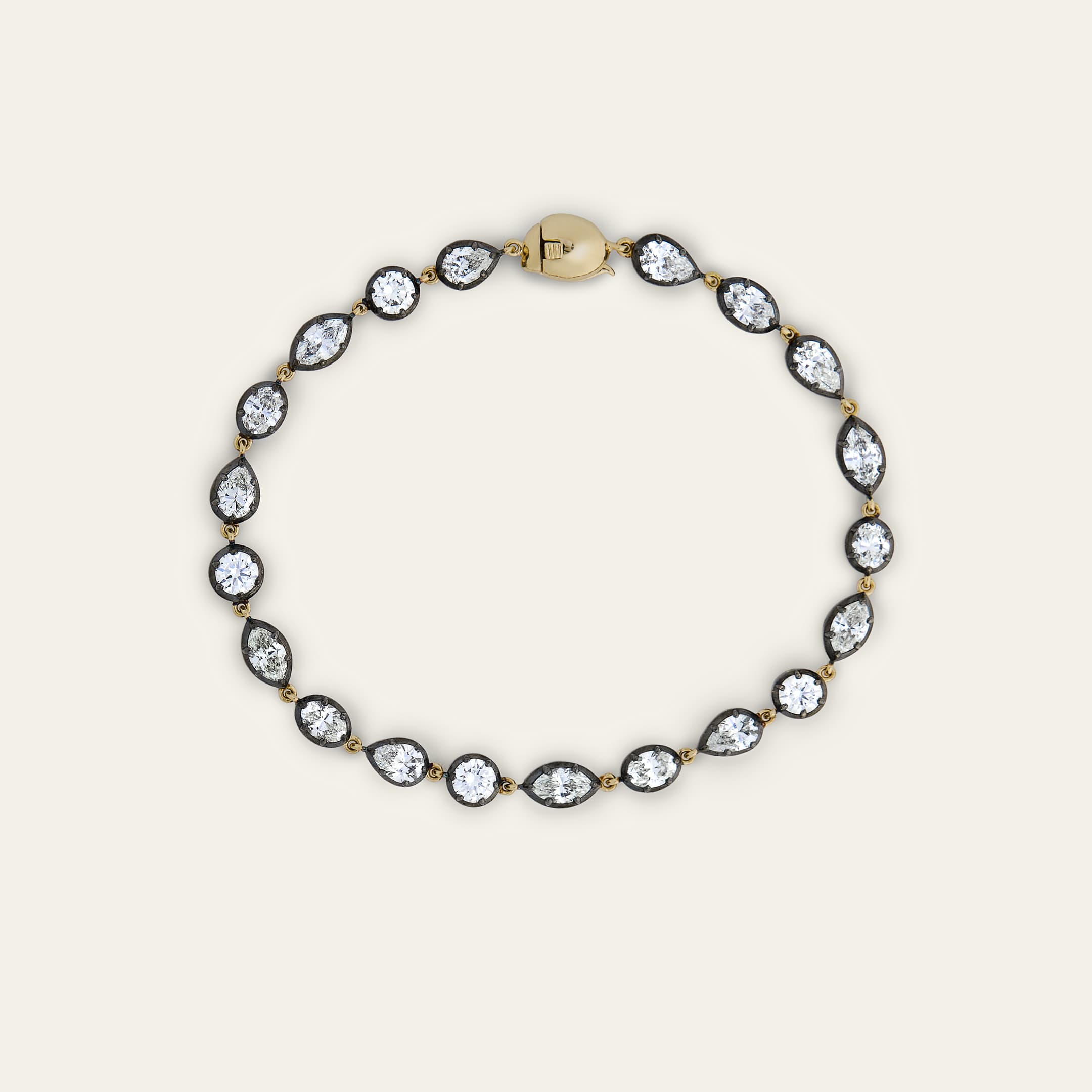 Georgian Style Multi-Shaped Diamond Bracelet