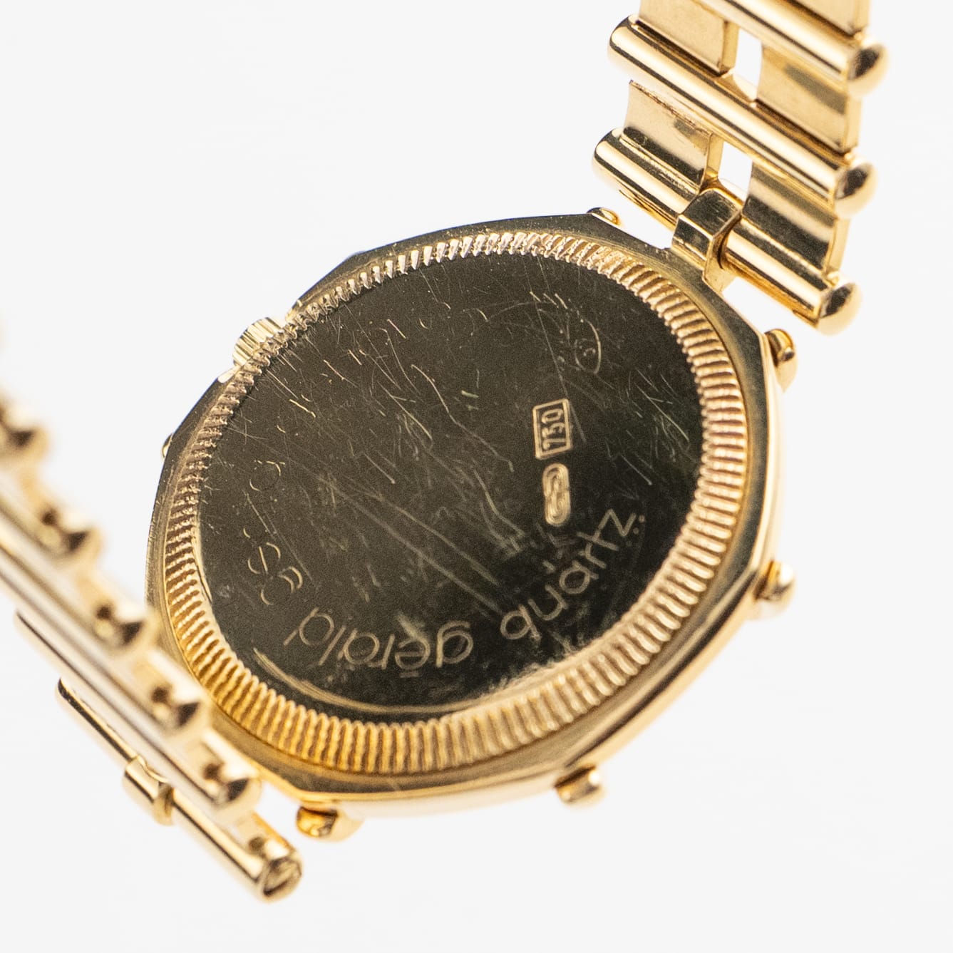 Gérald Genta Success G2850.7 'Ladies' Yellow Gold Malachite Diamond Dial Diamond Bezel