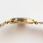 Gérald Genta Success G2850.7 'Ladies' Yellow Gold Malachite Diamond Dial Diamond Bezel