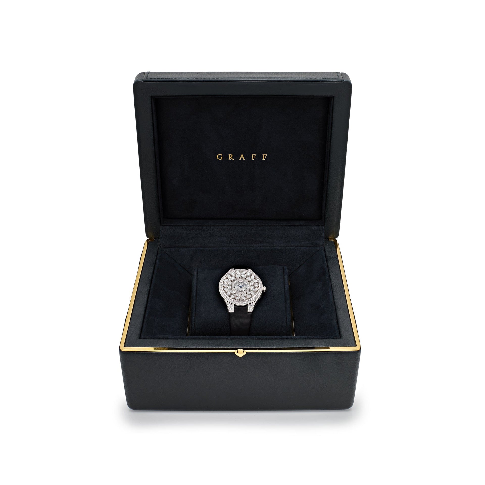 Graff Classic Butterfly Diamond Watch White Gold Diamond Dial