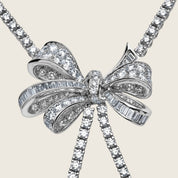 Graff Diamond Double Strand Knot Necklace with Bow Motif