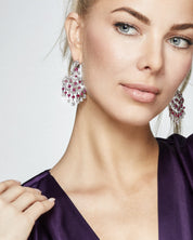 Earrings Graff White Gold Ruby and Diamond Chandelier Earrings Wrist Aficionado