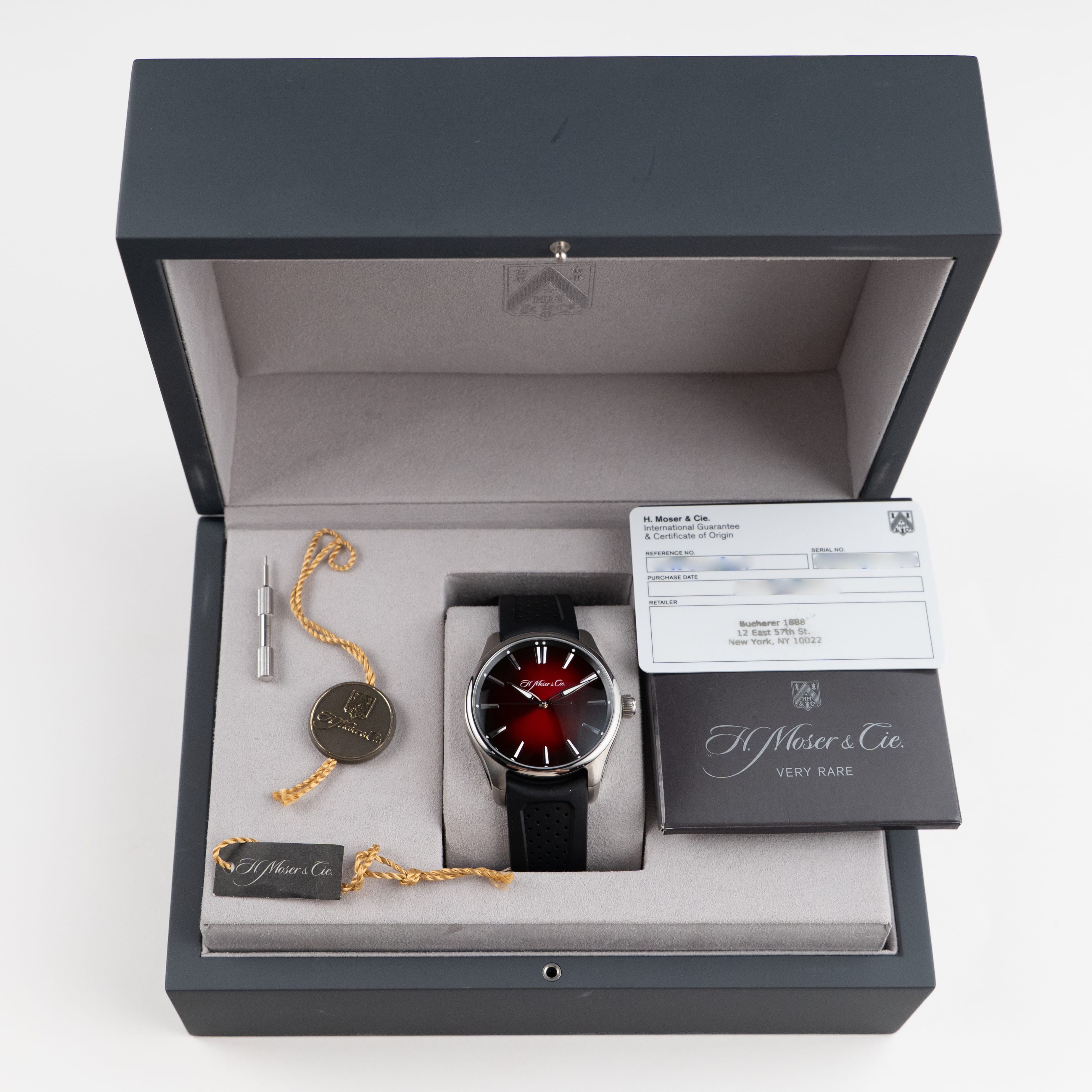 H. Moser & Cie 3200-1207 Pioneer Centre Seconds Swiss Stainless Steel Mad Red Dial (2025)