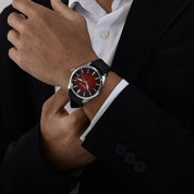 H. Moser & Cie 3200-1207 Pioneer Centre Seconds Swiss Stainless Steel Mad Red Dial (2025)