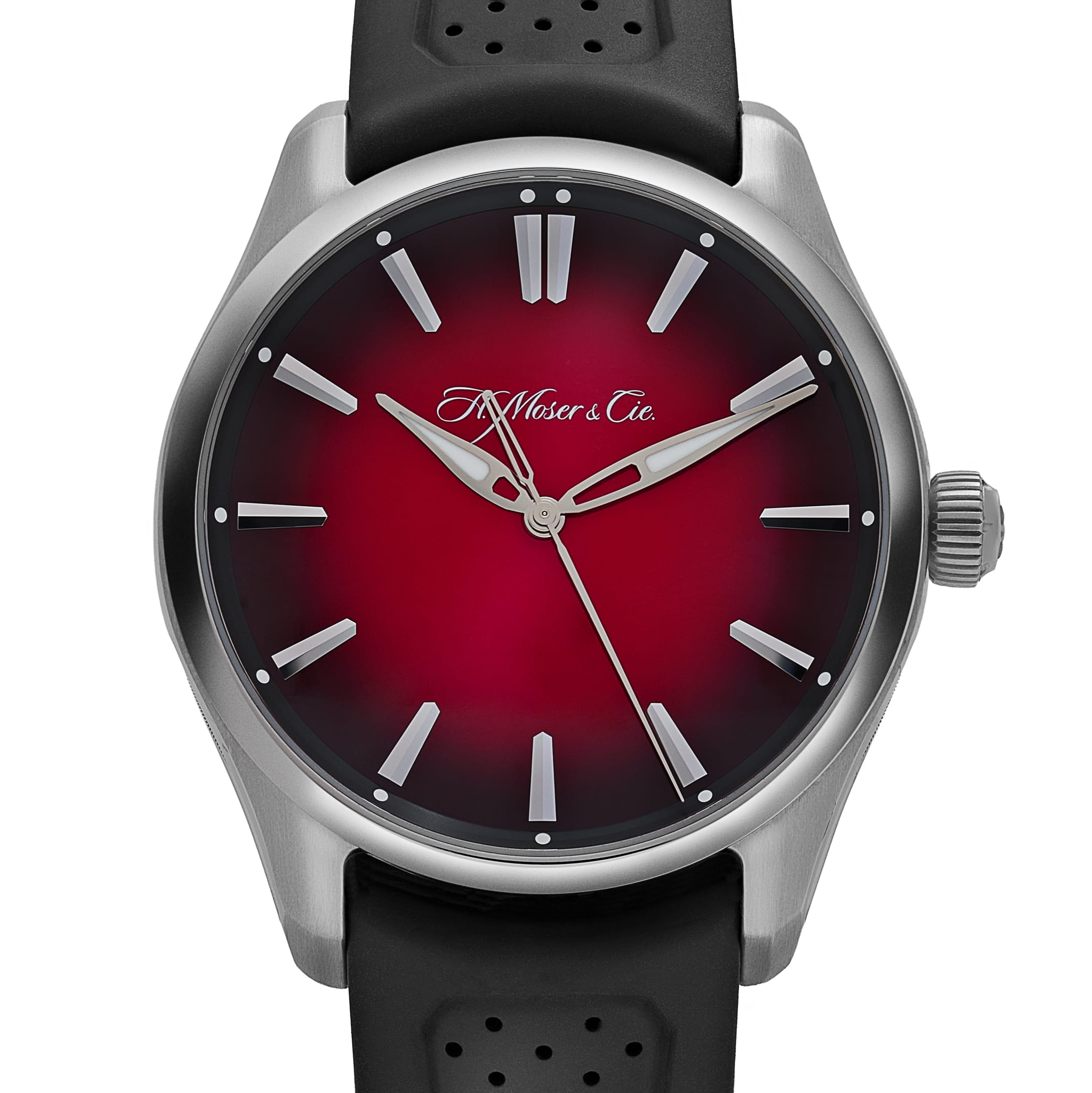 H. Moser & Cie 3200-1207 Pioneer Centre Seconds Swiss Stainless Steel Mad Red Dial (2025)