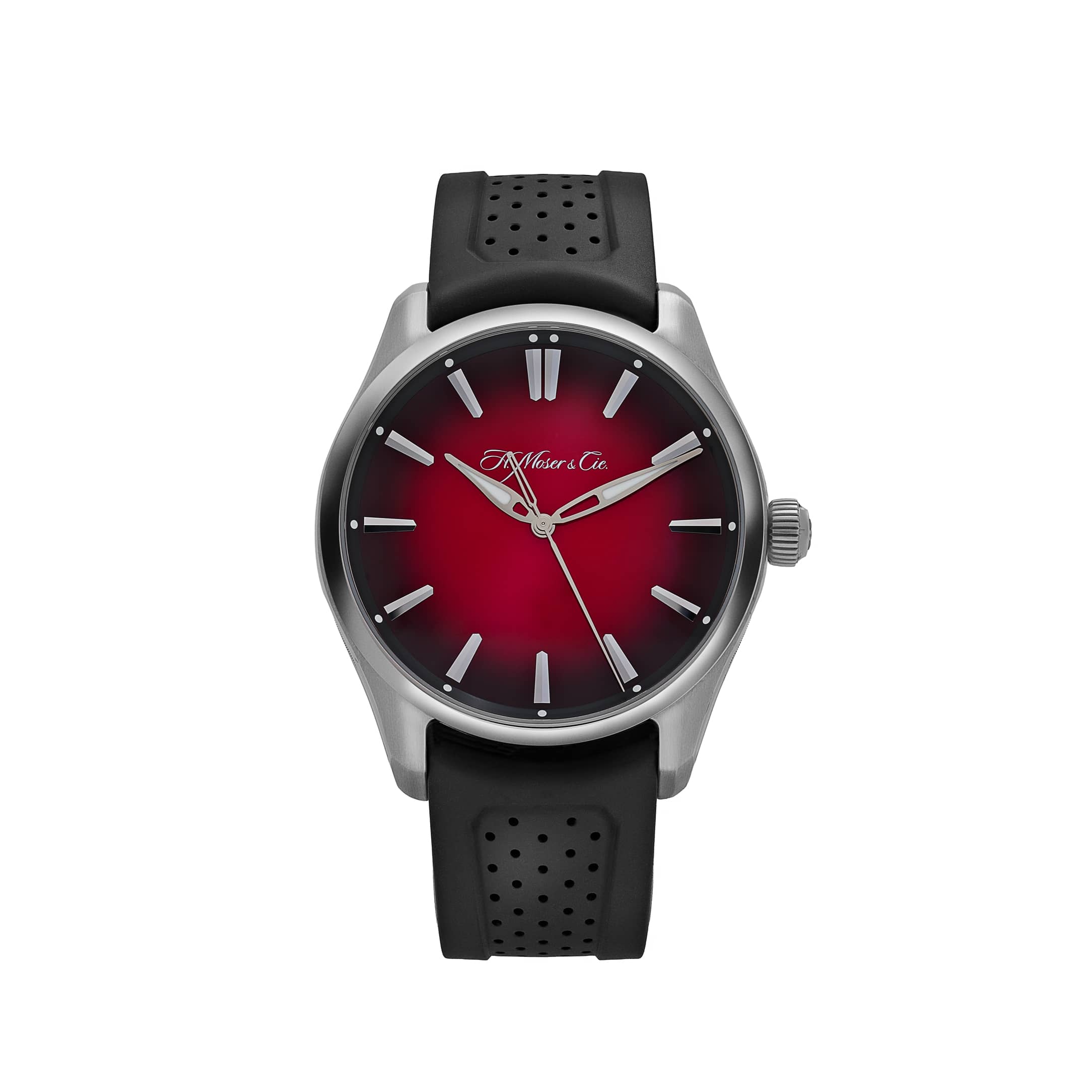 H. Moser & Cie 3200-1207 Pioneer Centre Seconds Swiss Stainless Steel Mad Red Dial (2025)