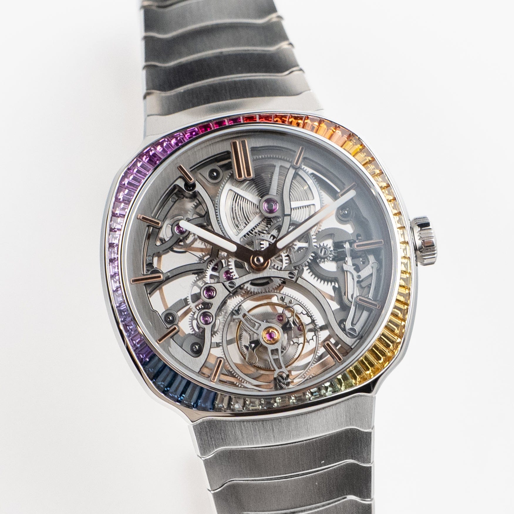H. Moser & Cie 6814-1201 Streamliner Tourbillon Rainbow Skeleton Stainless Steel (2025)