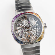 H. Moser & Cie 6814-1201 Streamliner Tourbillon Rainbow Skeleton Stainless Steel (2025)