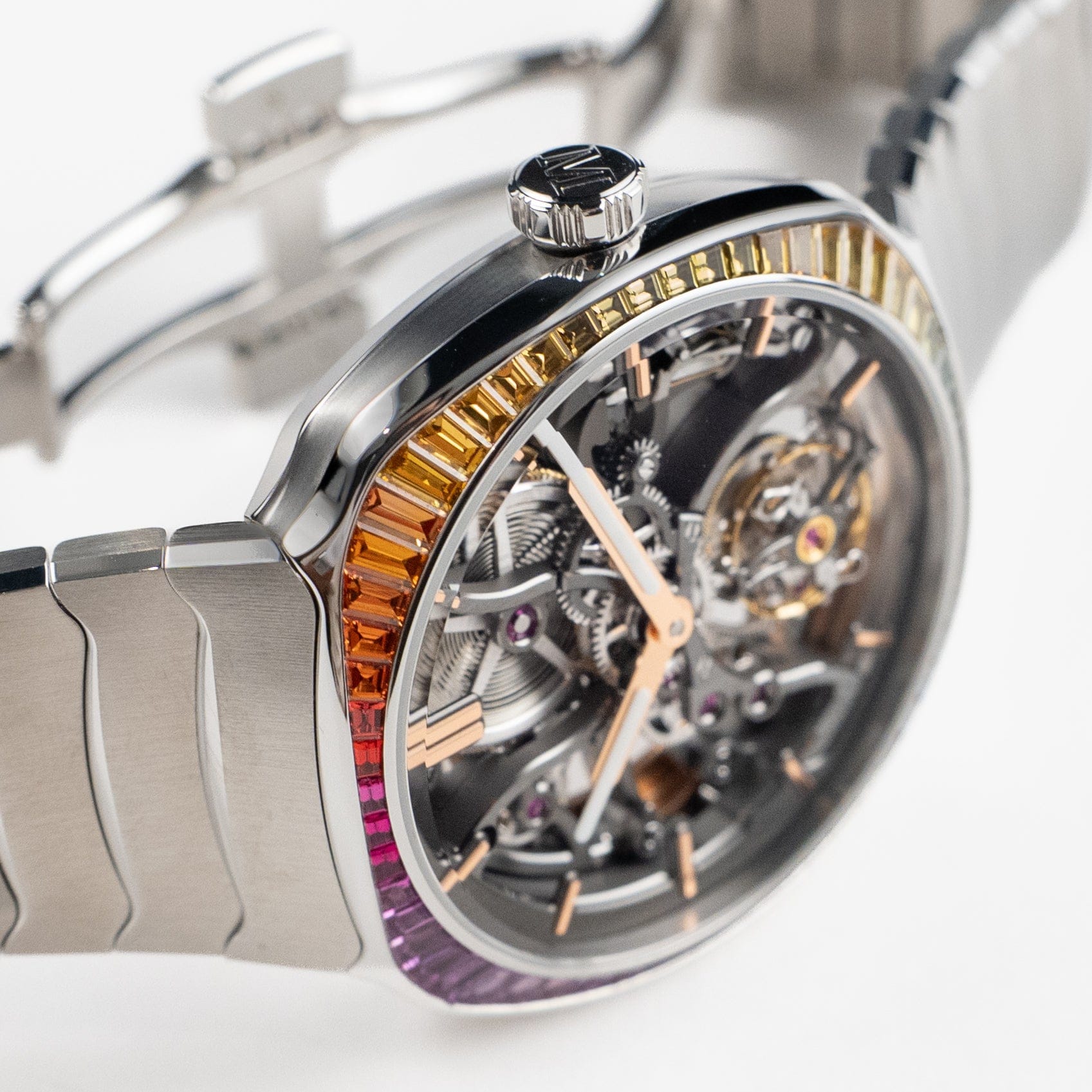 H. Moser & Cie 6814-1201 Streamliner Tourbillon Rainbow Skeleton Stainless Steel (2025)