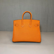 Hermès 93 Orange Birkin 25 Togo Palladium Hardware