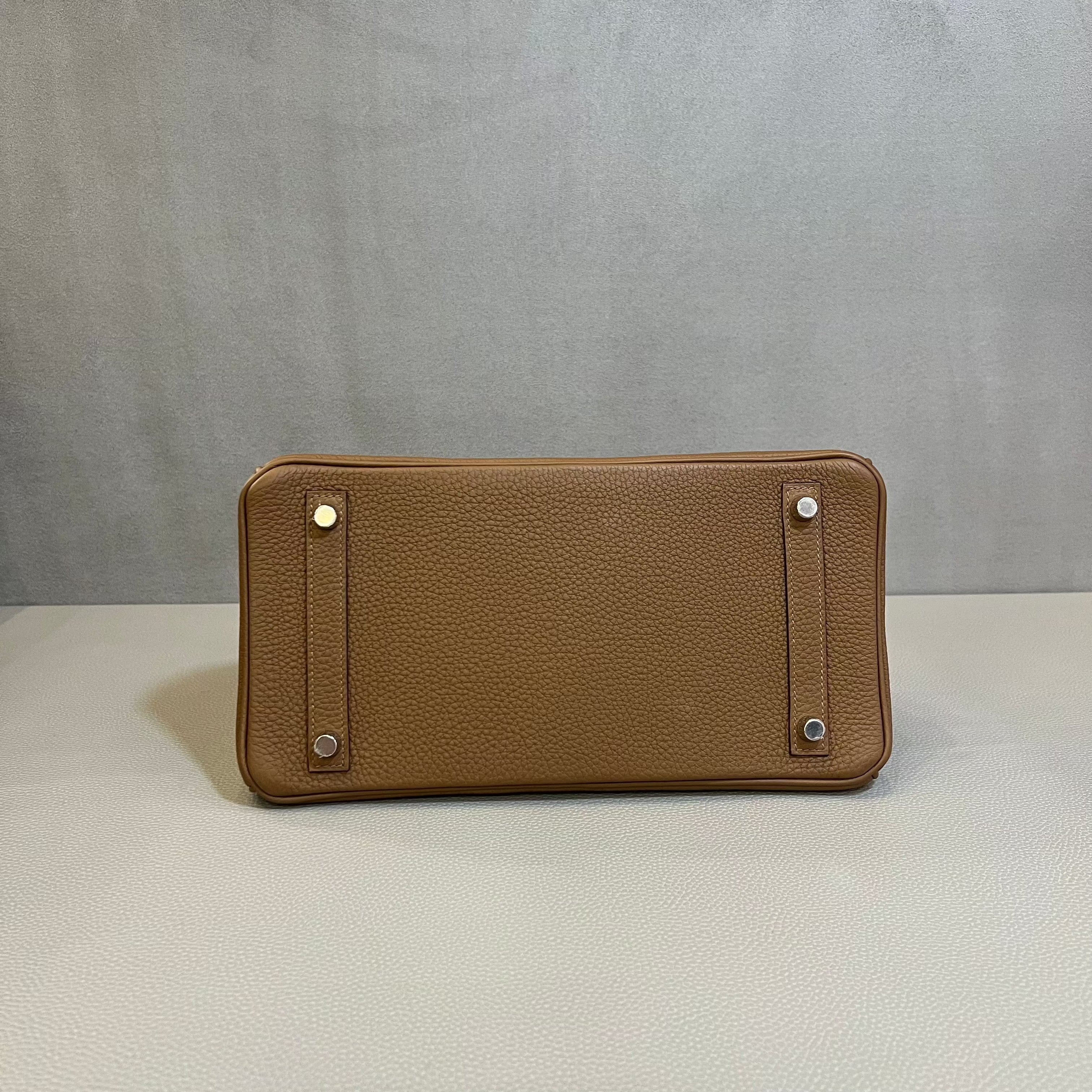 Hermès Alezan Birkin 30 Togo Palladium Hardware