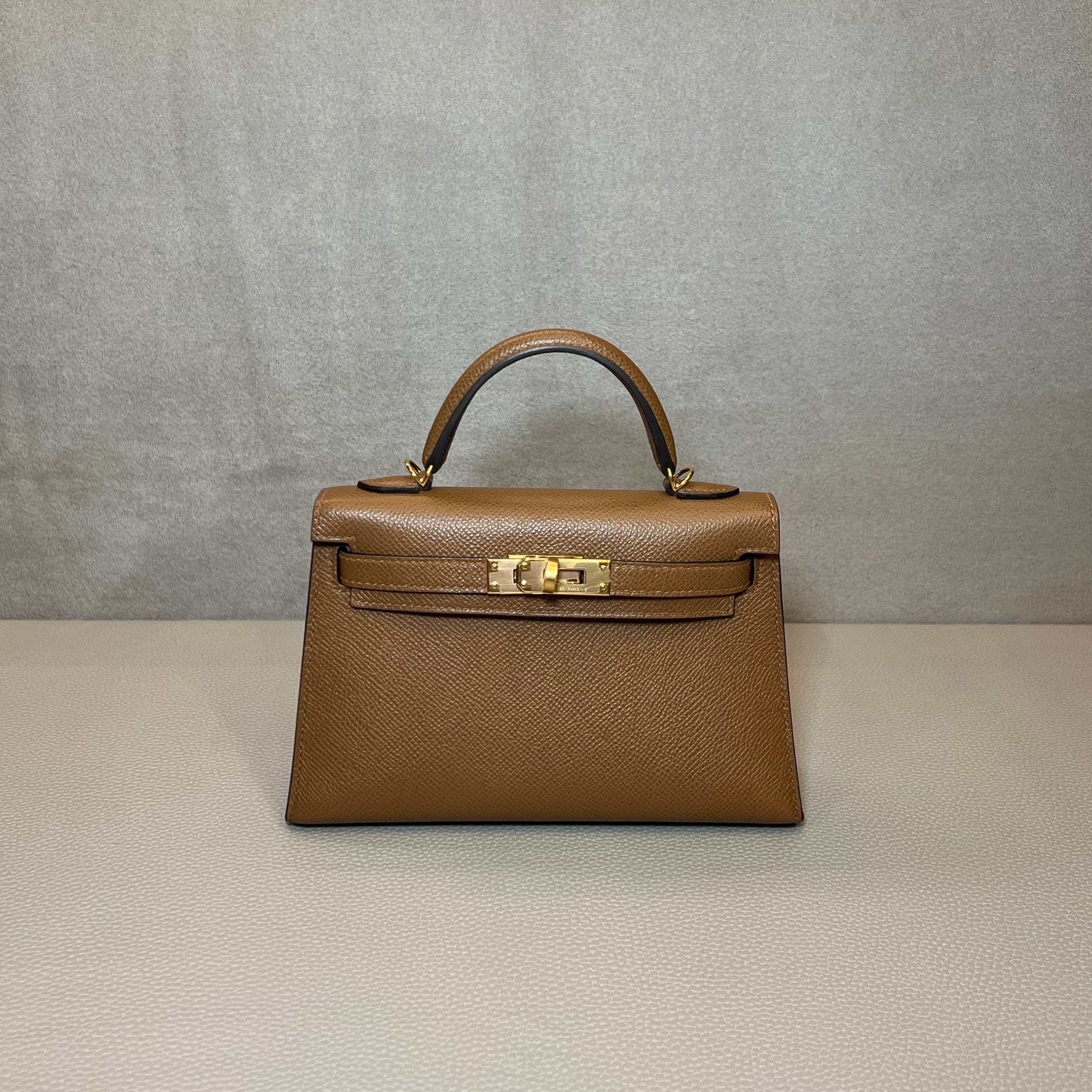 Hermès Alezan Mini Kelly – Brown Kelly Sellier Epsom Gold Hardware