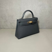 Hermès Ardoise Mini Kelly Sellier 20 Epsom Electrum hardware