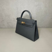 Hermès Ardoise Mini Kelly Sellier 20 Epsom Electrum hardware