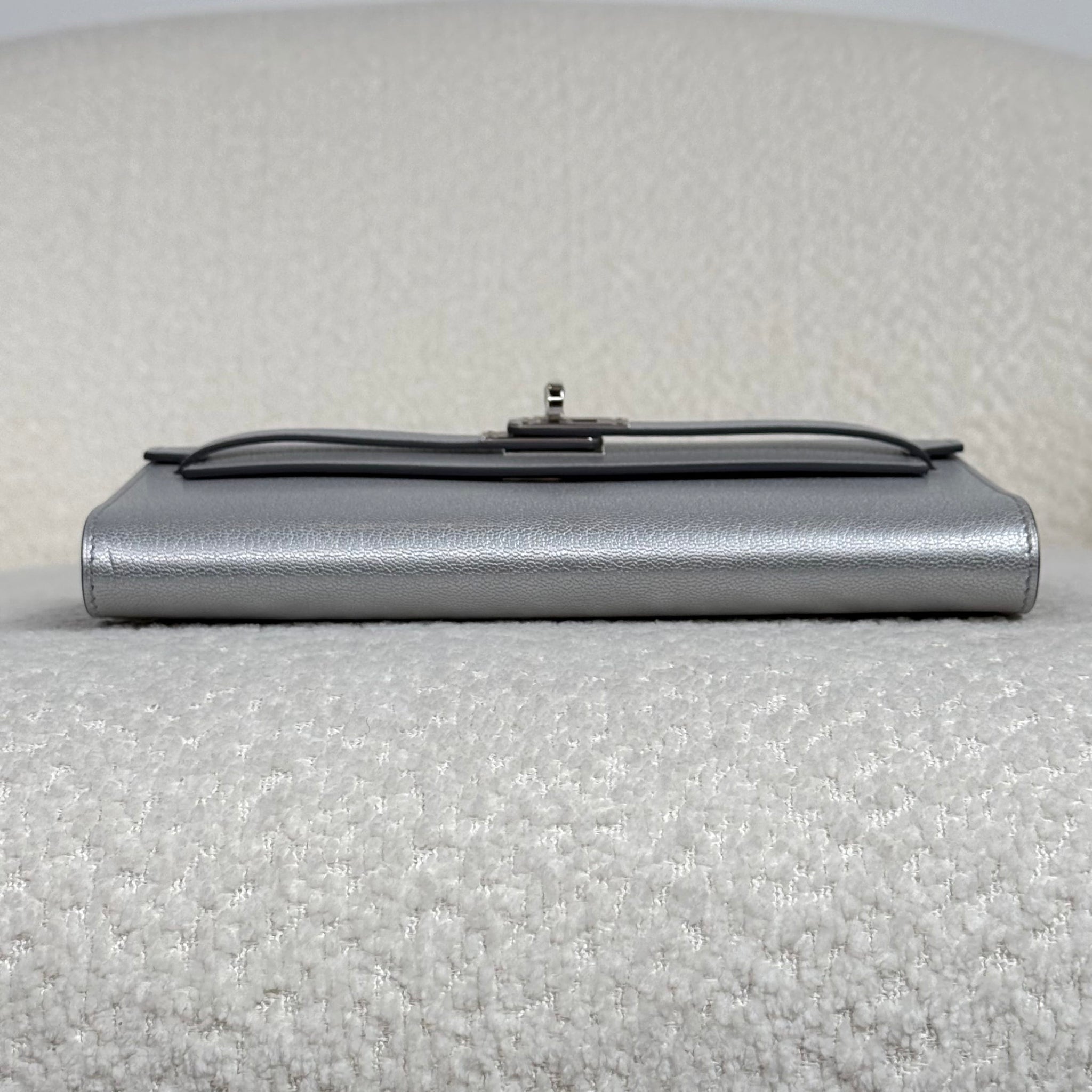 HERMES エルメス 92gシルバー925 ボウル Hermès Kelly To Go Argent – Silver Grey Kelly Wallet Chevre