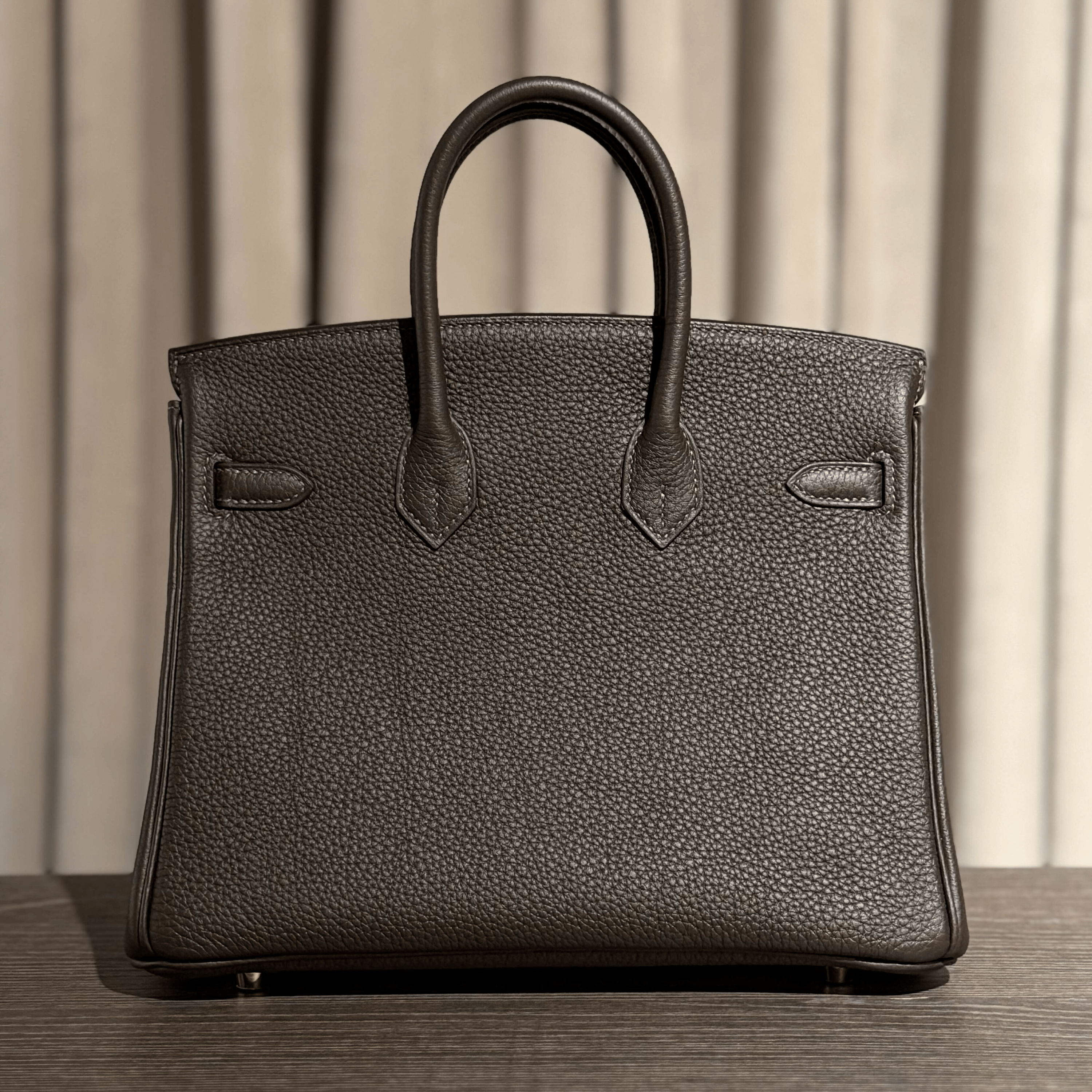Hermès Bai-Brun Birkin 25 Togo Permabrass Hardware