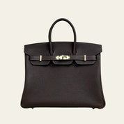 Hermès Bai-Brun Birkin 25 Togo Permabrass Hardware