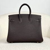 Hermès Bai-Brun Birkin 25 Togo Permabrass Hardware