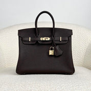 Hermès Bai-Brun Birkin 25 Togo Permabrass Hardware
