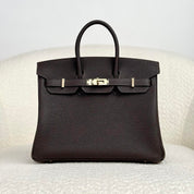 Hermès Bai-Brun Birkin 25 Togo Permabrass Hardware