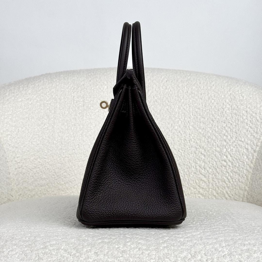 Hermès Bai-Brun Birkin 25 Togo Permabrass Hardware