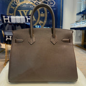 Hermès Bai-Brun Birkin 30 Togo Palladium Hardware