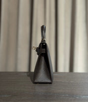 Hermès Bai-Brun Mini Kelly Sellier 20 Madame Permabrass Hardware