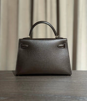 Hermès Bai-Brun Mini Kelly Sellier 20 Madame Permabrass Hardware