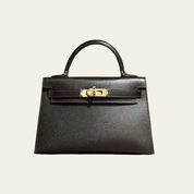 Hermès Bai-Brun Mini Kelly Sellier 20 Madame Permabrass Hardware