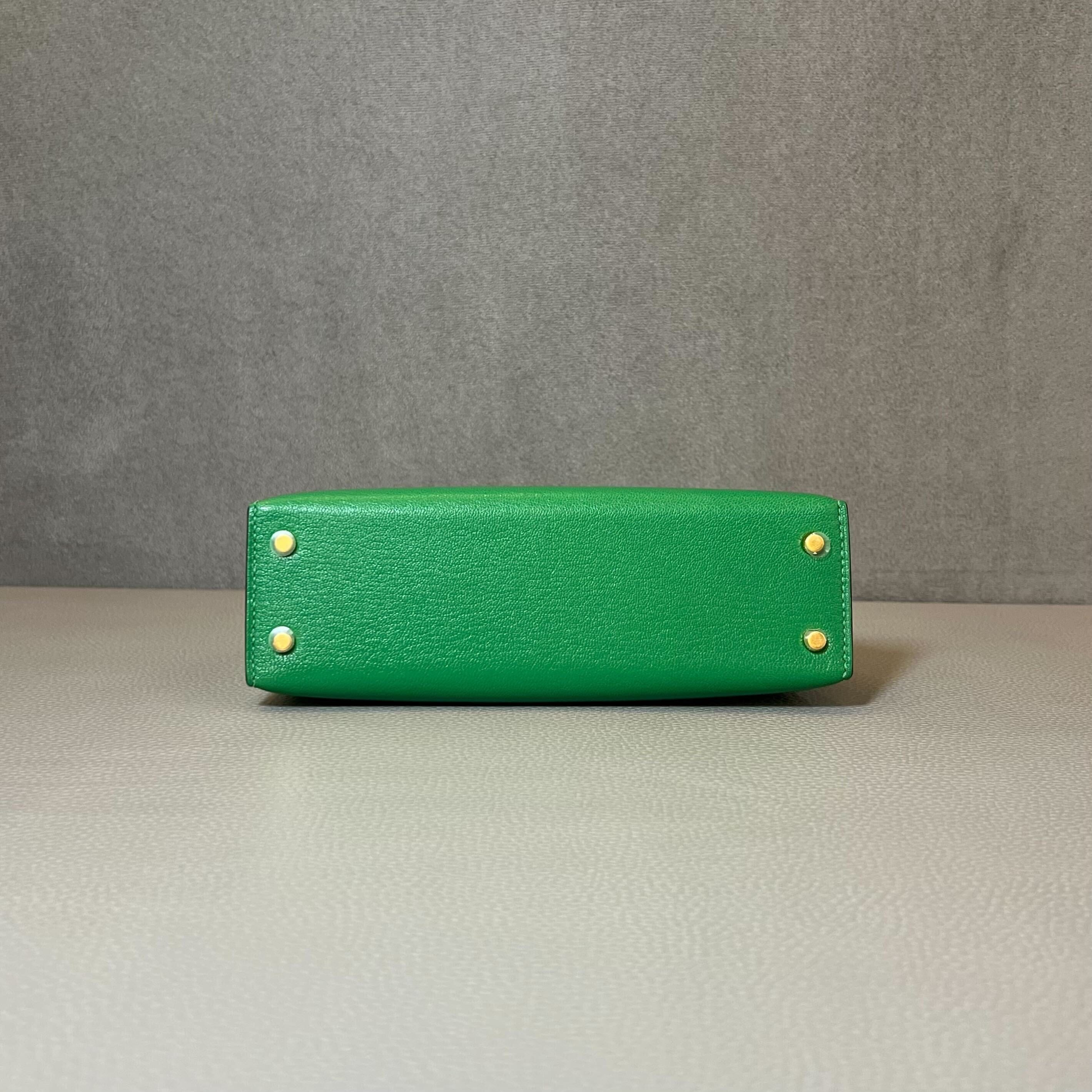 Hermès Bambou Mini Kelly Sellier 20 Chevre Mysore Gold Hardware