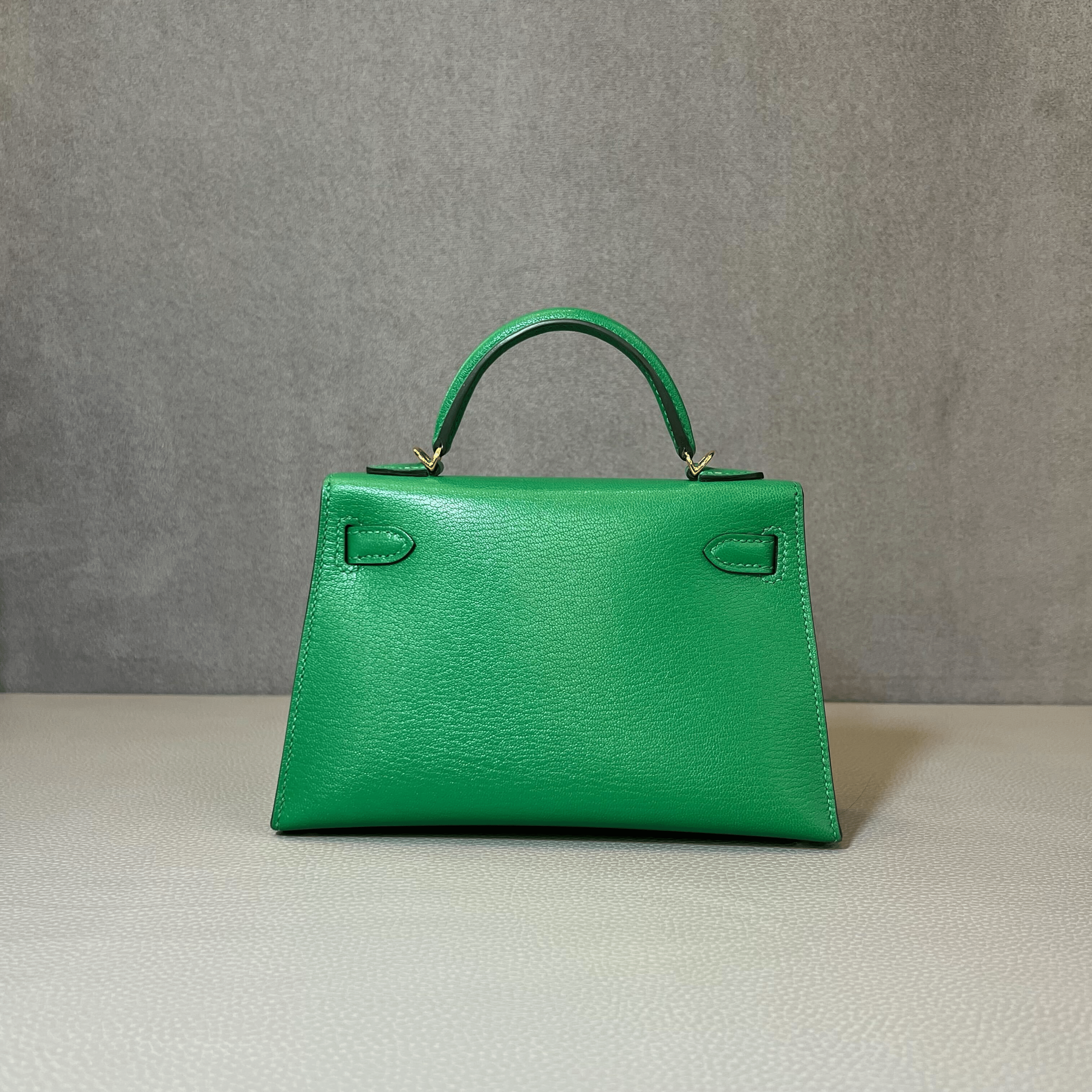 Hermès Bambou Mini Kelly Sellier 20 Chevre Mysore Gold Hardware