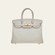 Hermès Beton Birkin 25 Matte Alligator Gold Hardware