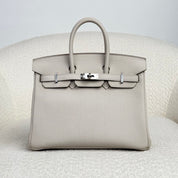 Hermès Beton Birkin 25 Togo Palladium Hardware
