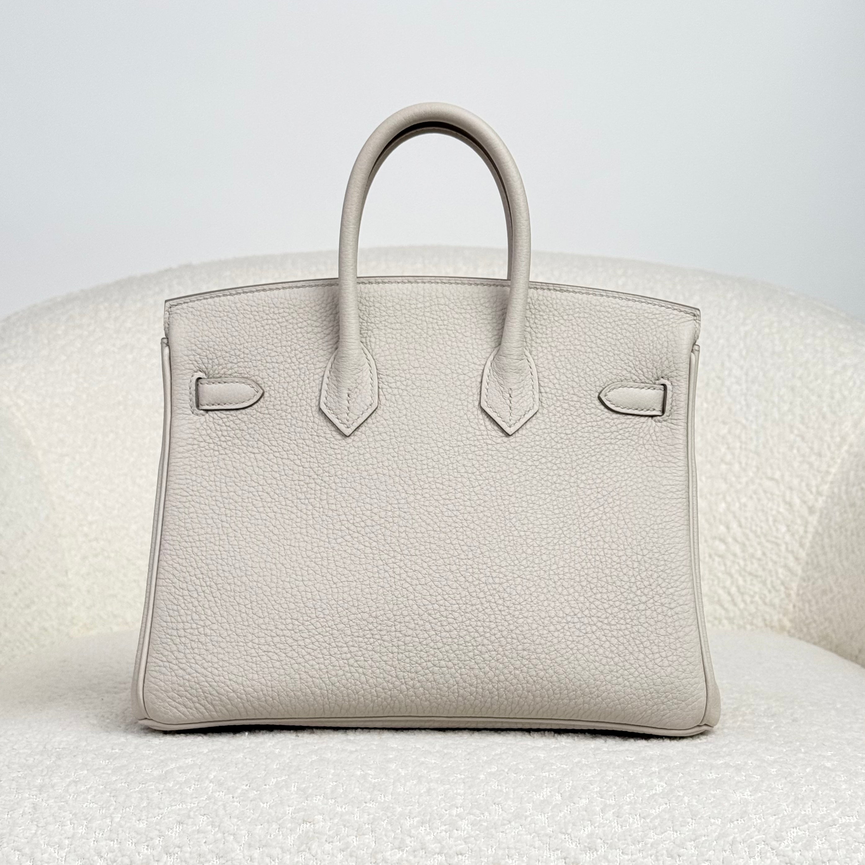 Hermès Beton Birkin 25 Togo Palladium Hardware