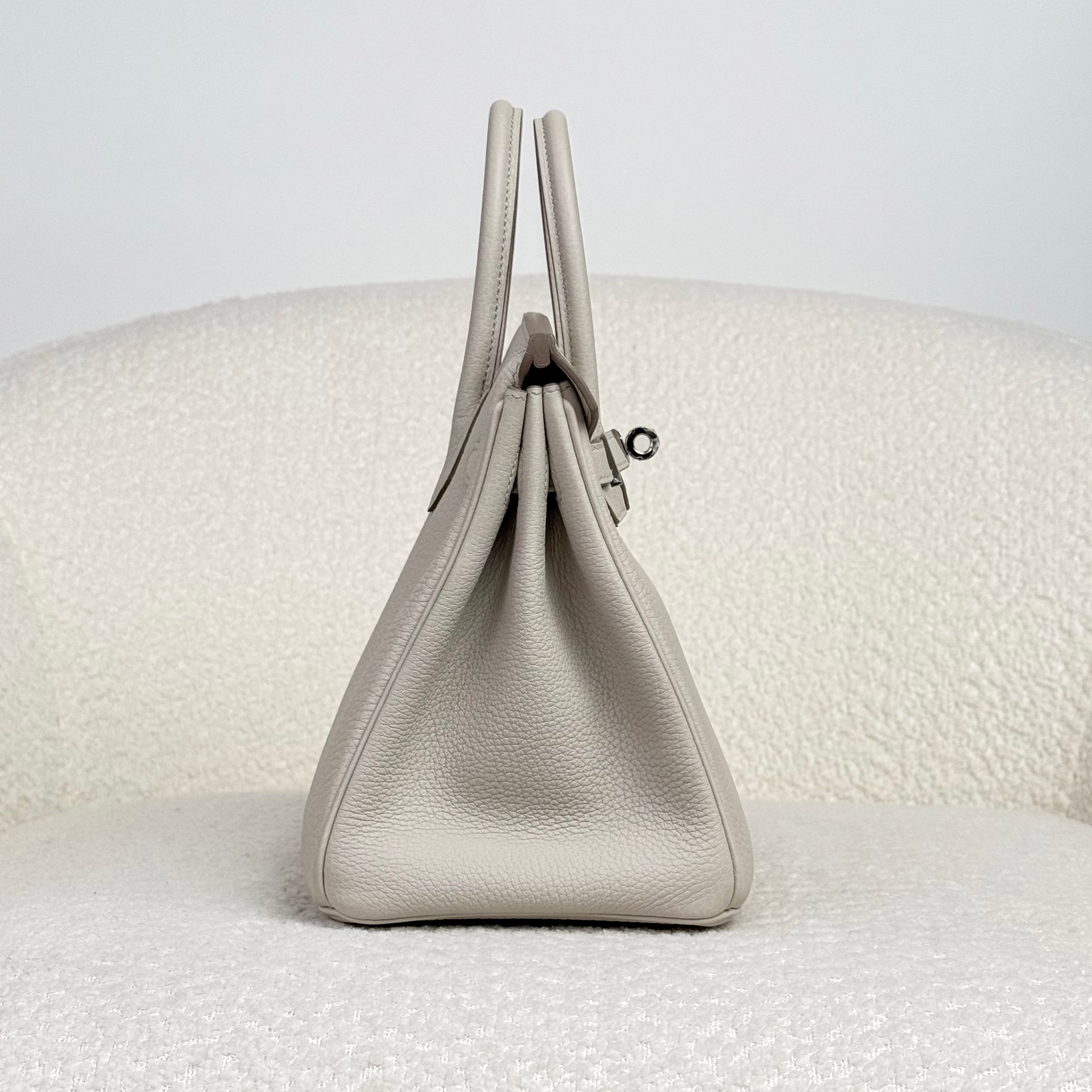 Hermès Beton Birkin 25 Togo Palladium Hardware