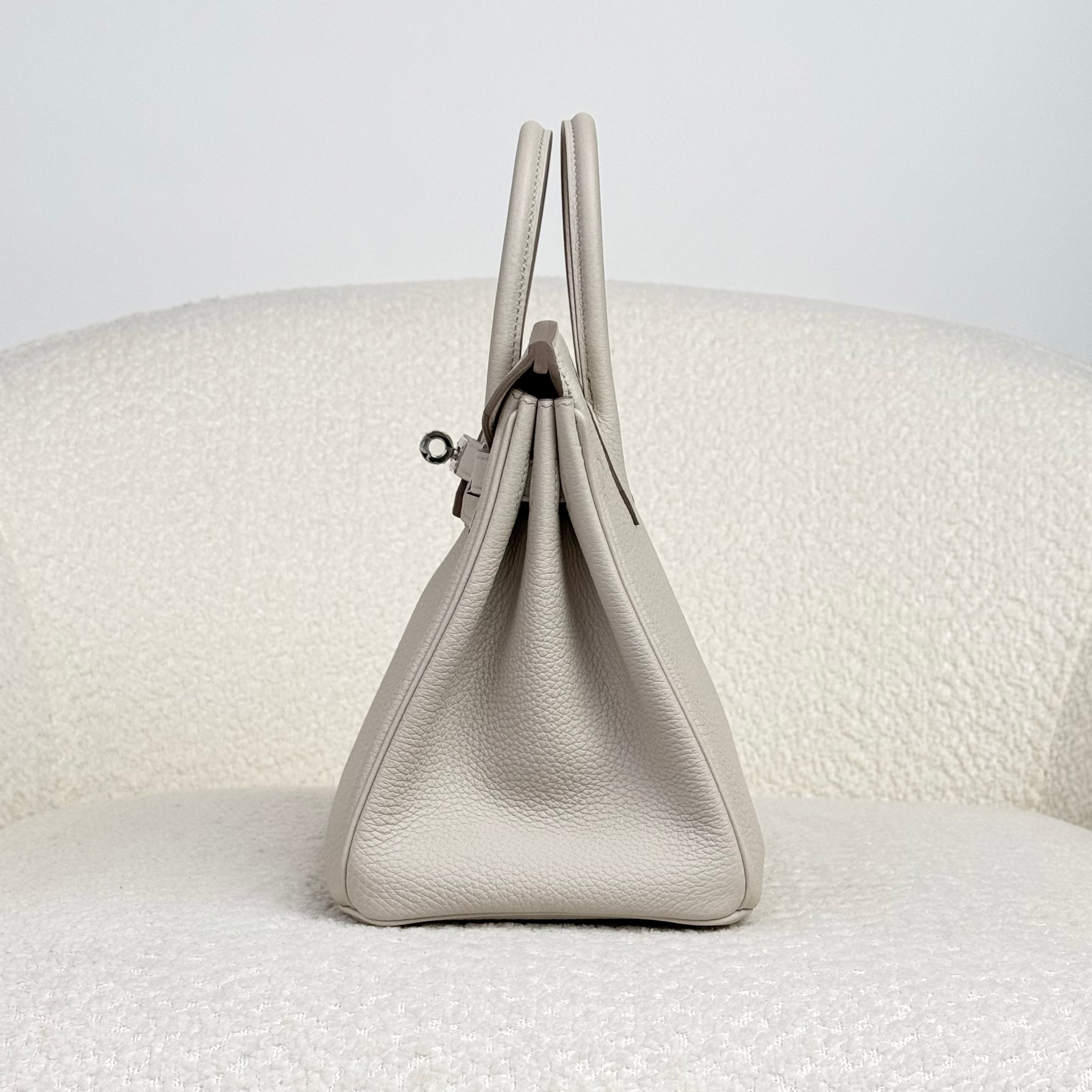 Hermès Beton Birkin 25 Togo Palladium Hardware