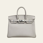 Hermès Beton Birkin 25 Togo Palladium Hardware