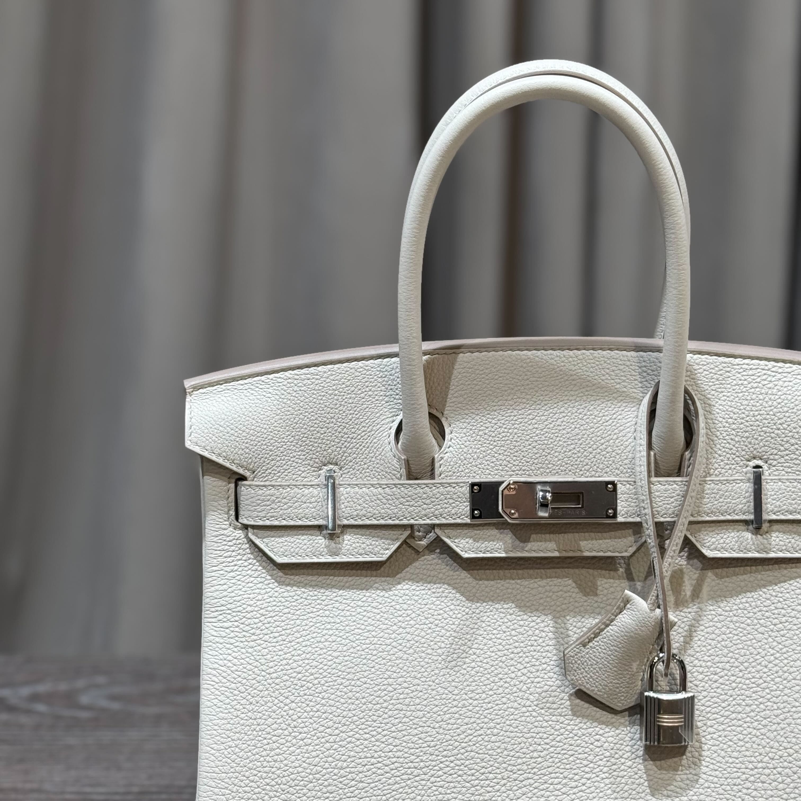Hermès Beton Birkin 30 Togo Palladium Hardware