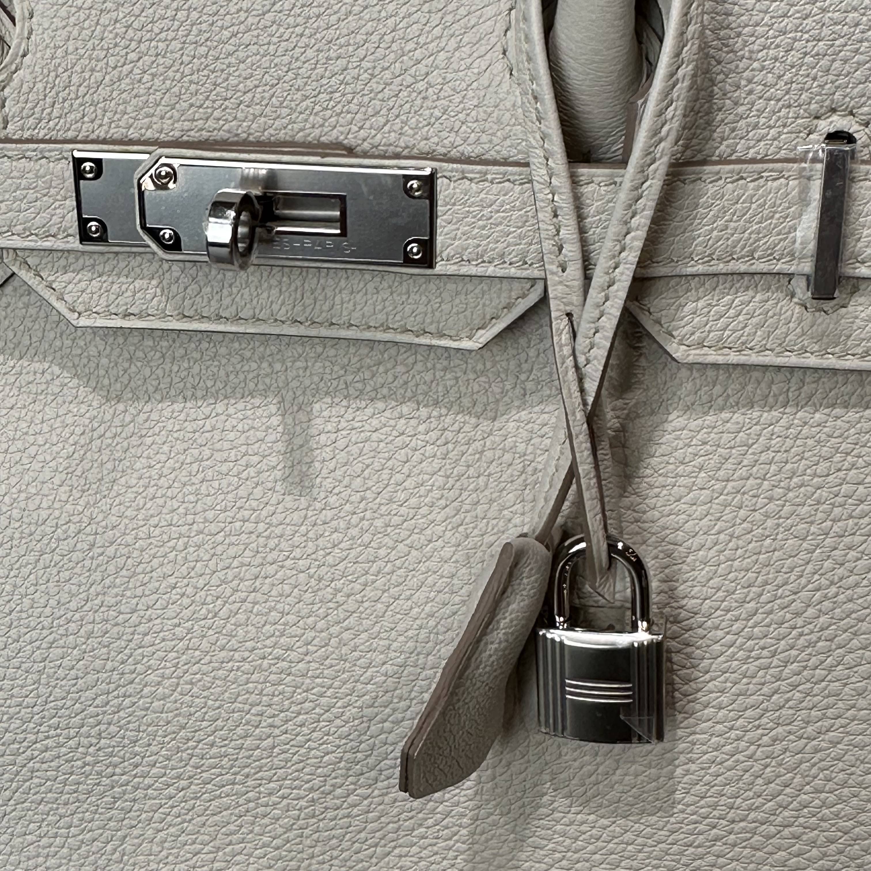 Hermès Beton Birkin 30 Togo Palladium Hardware