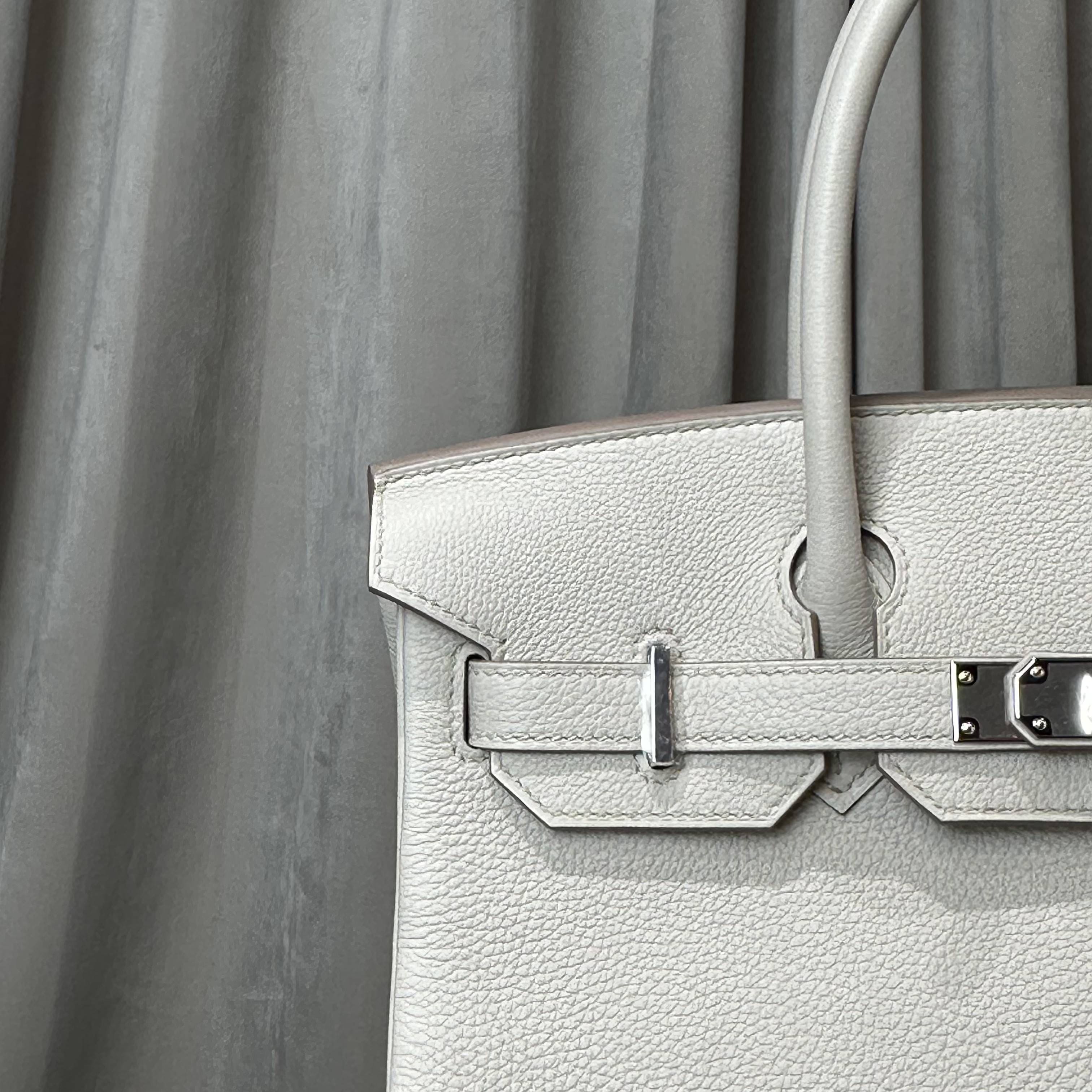 Hermès Beton Birkin 30 Togo Palladium Hardware