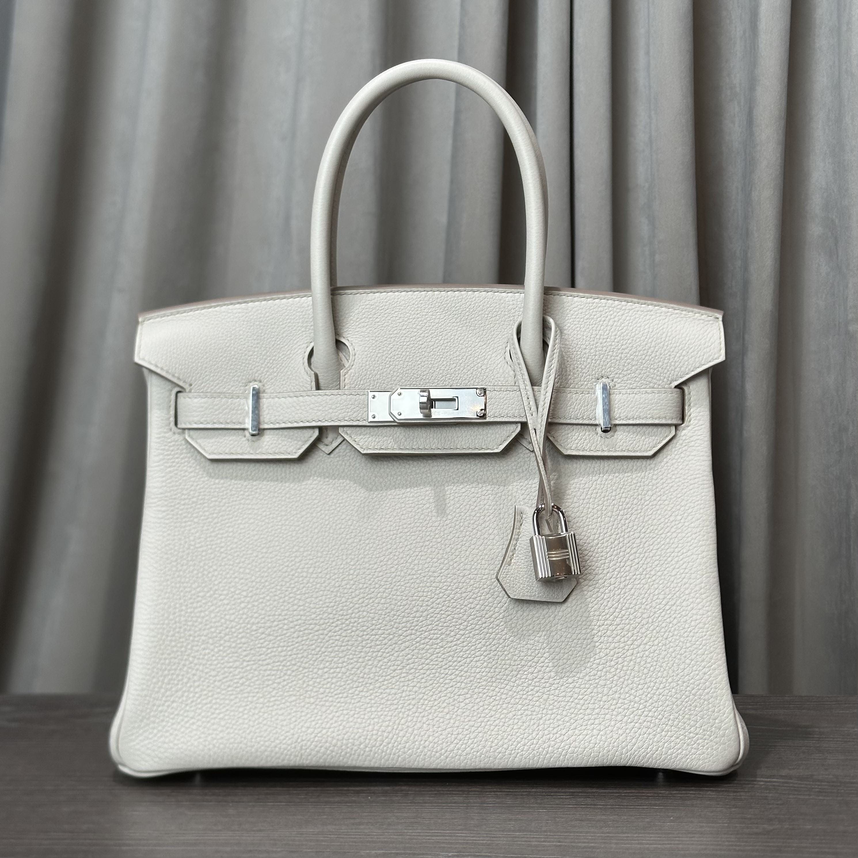 Hermès Beton Birkin 30 Togo Palladium Hardware