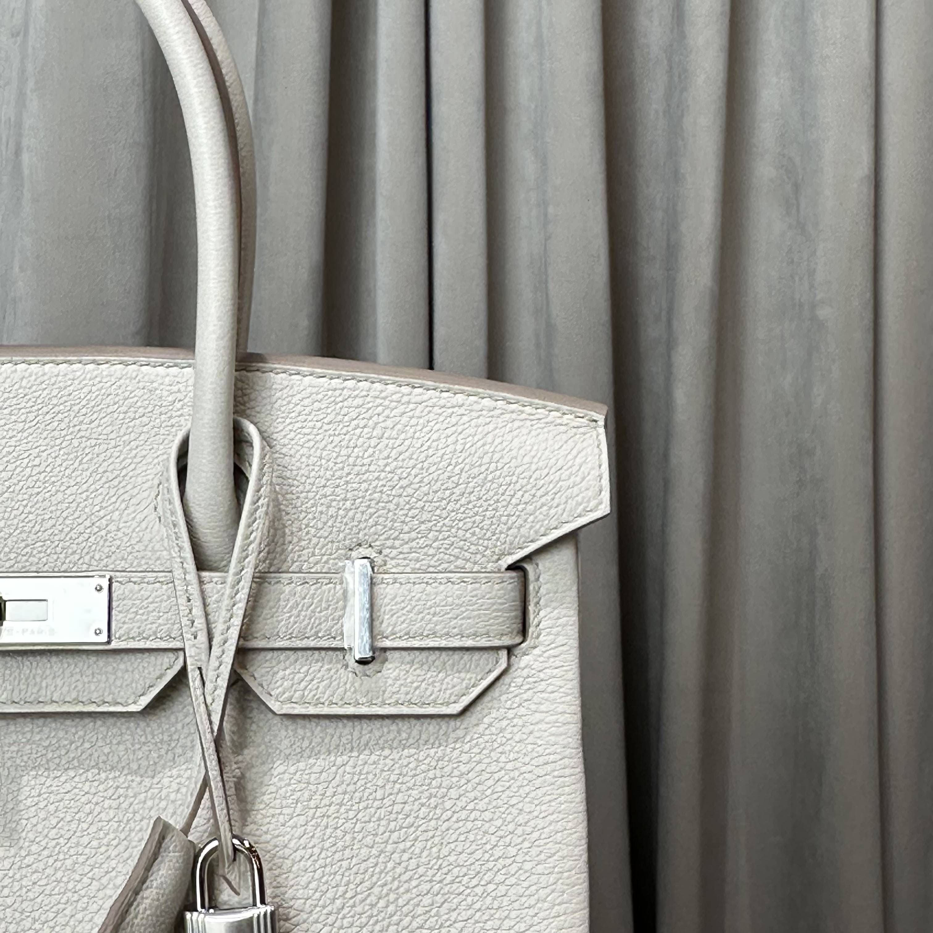 Hermès Beton Birkin 30 Togo Palladium Hardware