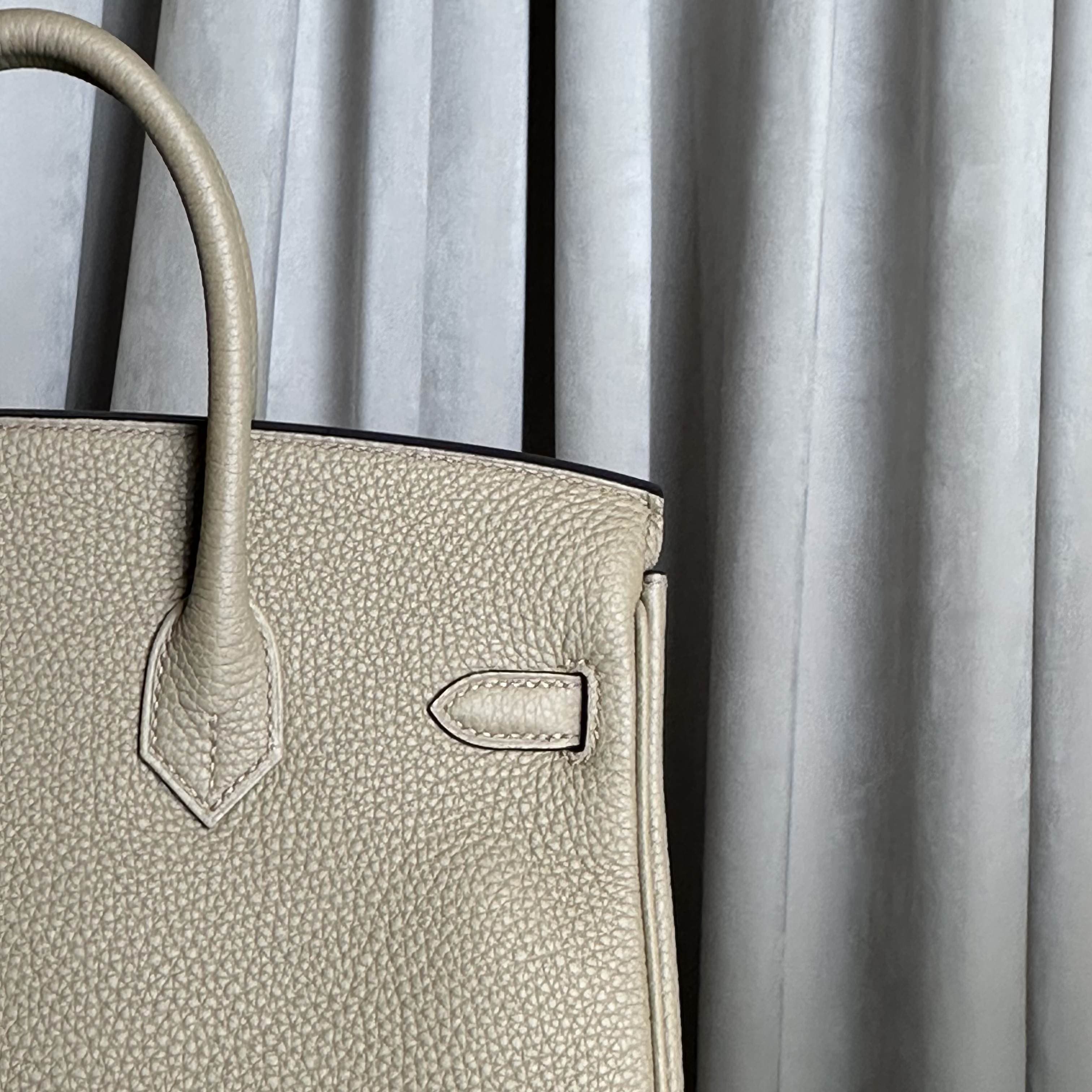 Hermès Birkin 25 Beige Marfa Togo Palladium Hardware