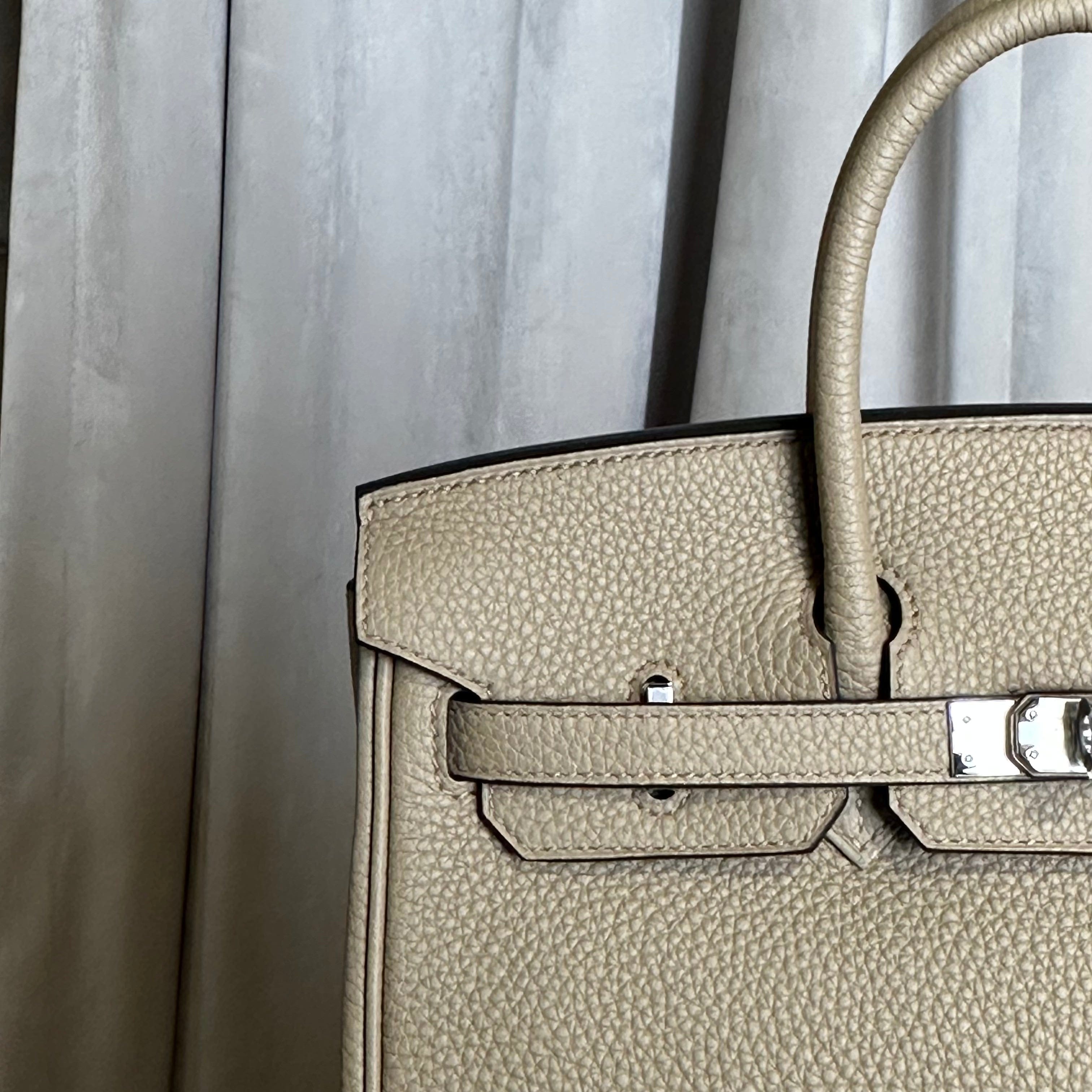 Hermès Birkin 25 Beige Marfa Togo Palladium Hardware