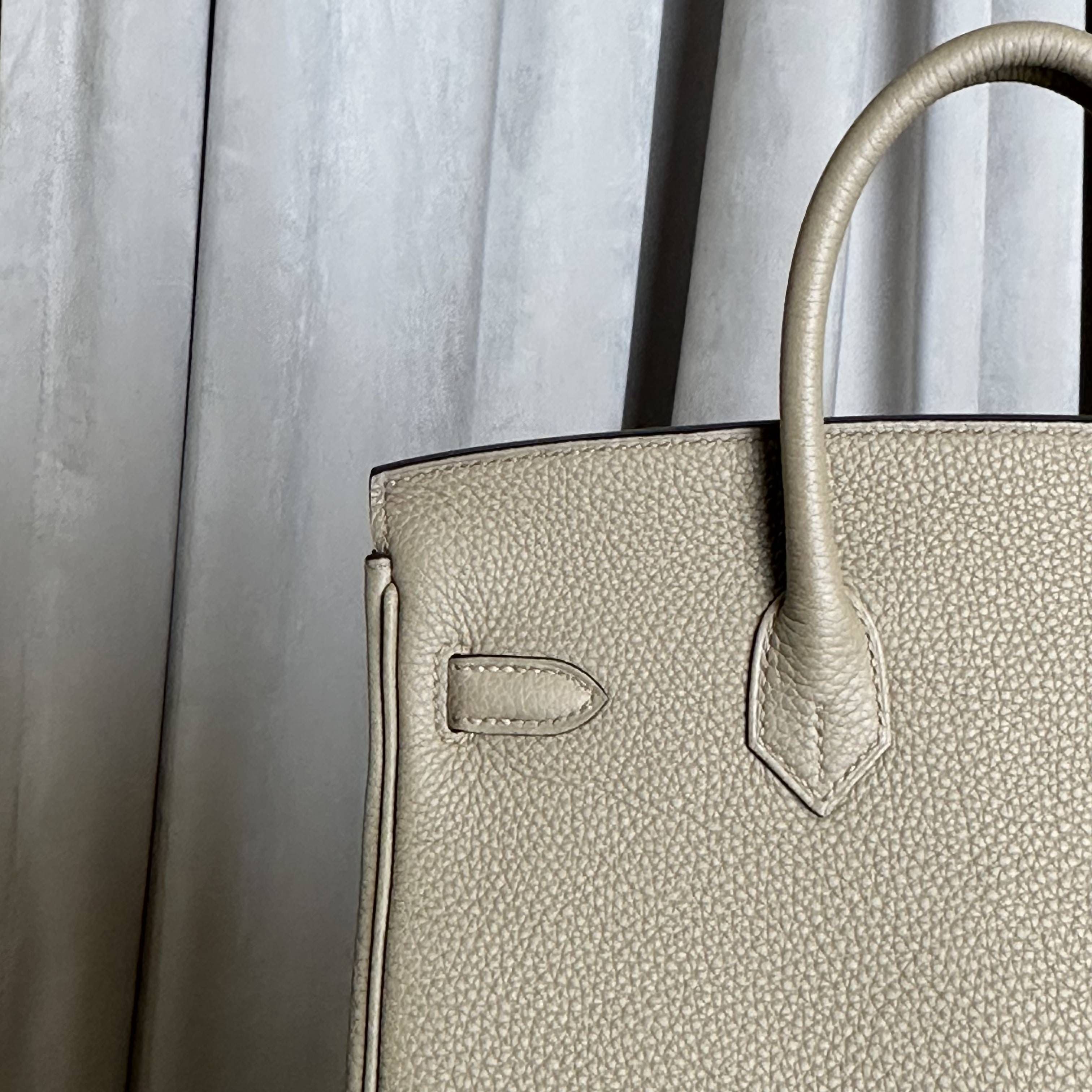 Hermès Birkin 25 Beige Marfa Togo Palladium Hardware
